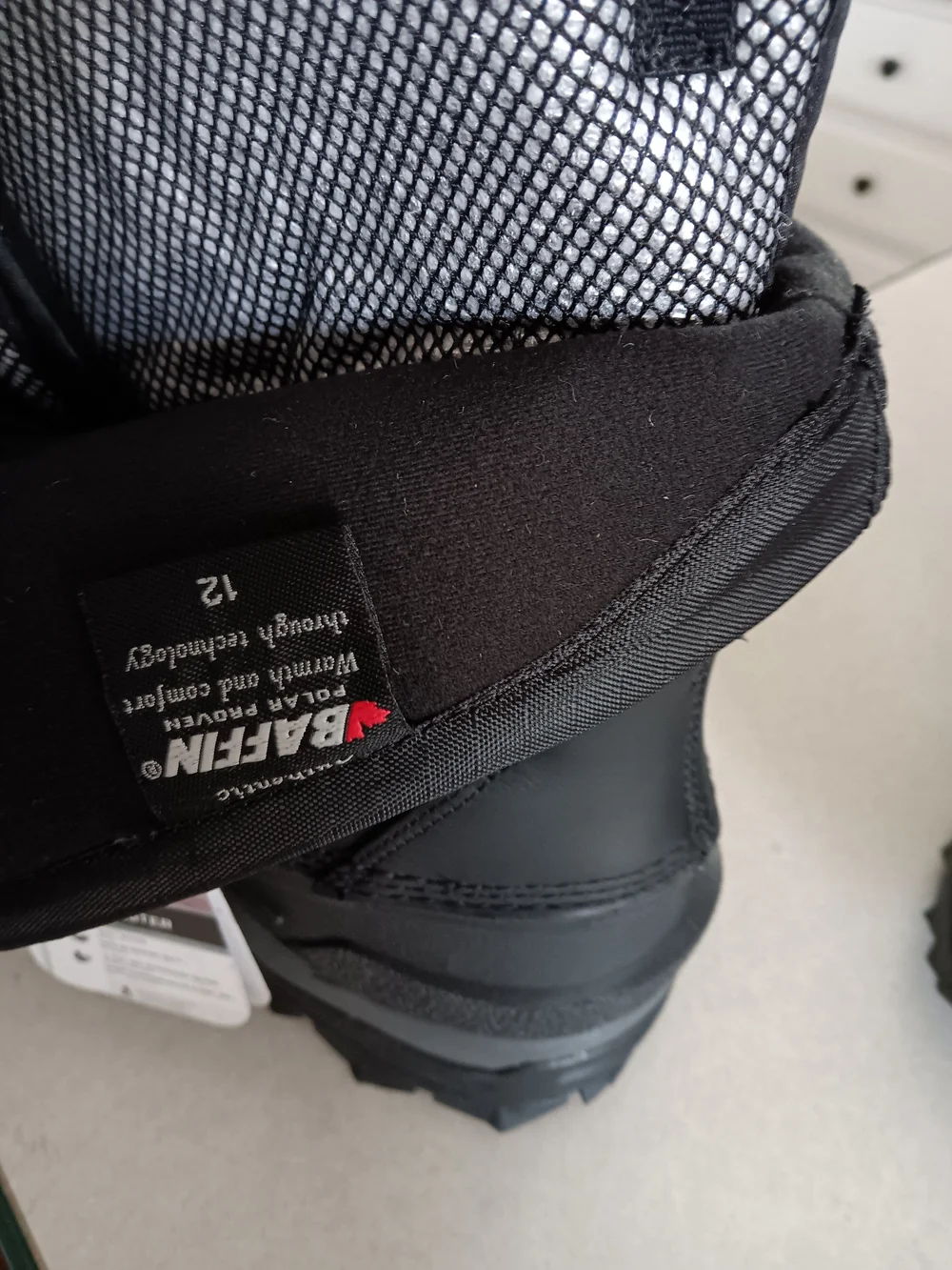 Baffin Polar Proven  Men’s Black Insulated Winter Boots Size 12.
